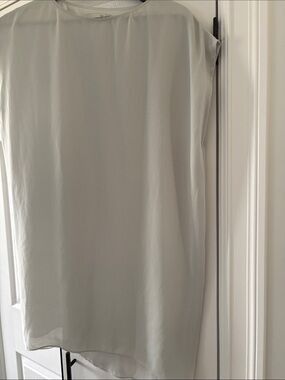 Light Gray Sheer Sleeveless Dress